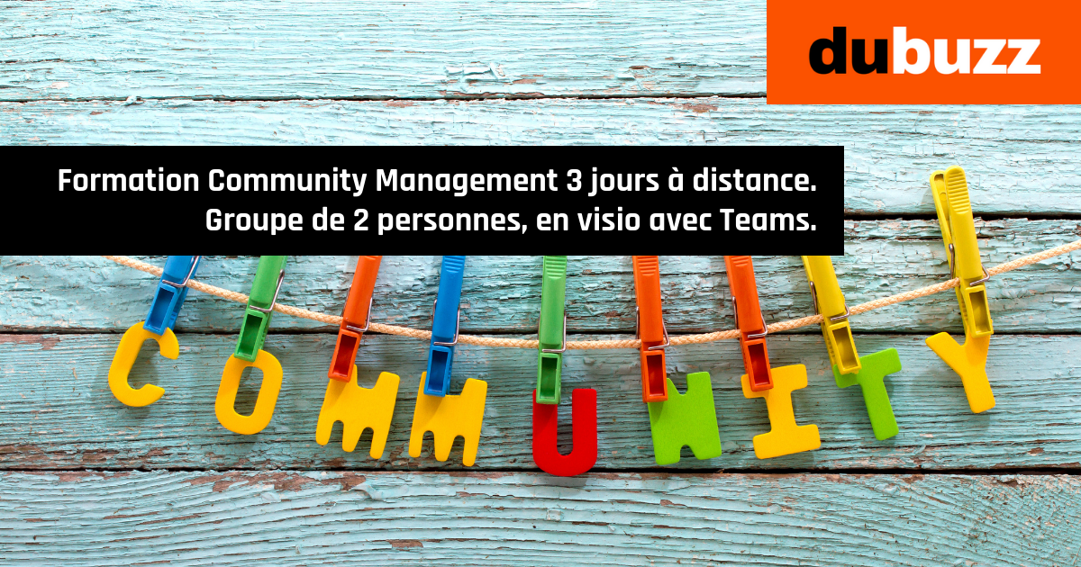Formation Community Management de 3 jours à distance