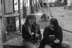 Tournage de film dans notre immeuble! On croise Piccoli, Natacha Régnier...