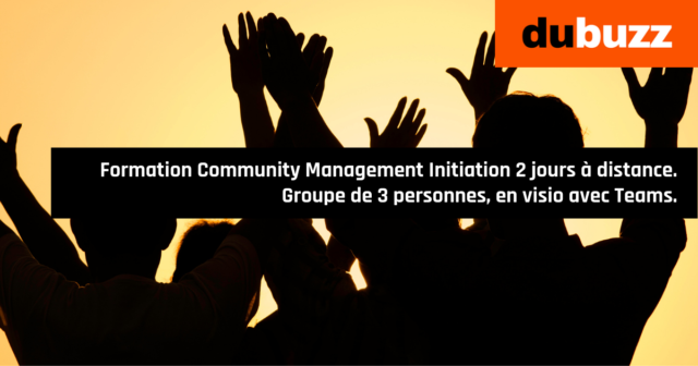 Formation Community Manager Initiation de 2 jours à distance